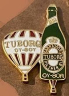 BALLON A AIR CHAUD  - MONTGOLFIERE - BIERE - BIER - BIRRA - BEER - TUBORG  OY-BOT - PILNER - BALLONS -   (33) - Montgolfières