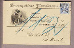 CH Heimat GR St.Moritz-Dorf 1905-10-05 Decco Illustrierte Nachnahmekarte 12Rp.WZ - Briefe U. Dokumente