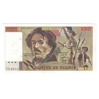 France, 100 Francs, Delacroix, 1978, J.1724841, SUP, Fayette:68.1, KM:154a - 100 F 1978-1995 ''Delacroix''