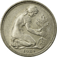 Monnaie, République Fédérale Allemande, 50 Pfennig, 1981, Stuttgart, TTB - 50 Pfennig