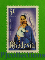 S781- RHODESIA 1977 NATALE - CHRISTMAS 3c USATO - USED - Rhodesien (1964-1980)