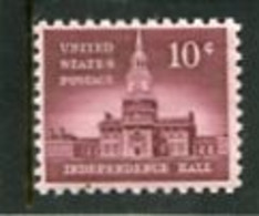 UNITED STATES/USA - 1956  10c  INDEPENDENCE HALL  MINT NH - Ongebruikt