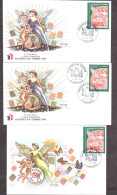 1998 - France - Journée Du Timbre - 2 Enveloppes + 1 Carte Postale - Narbonne - Stamp's Day