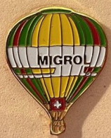 BALLON A AIR CHAUD - MONTGOLFIERE - ESSENCE - GAS OIL - MIGROL - SUISSE - SCHWEIZ - MIGROS - LIMITED SERIE N°231 -  (33) - Fesselballons