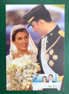 España Spain Madrid 2004, Etiquetas ATM Label, Boda S. A. El Príncipe De Asturias  / Royal Wedding Felipe De Borbón - Brieven En Documenten