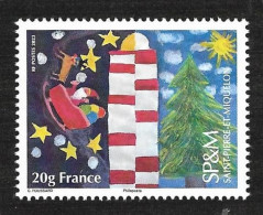 SP & M 2023 - Yv N° 1324 ** - Mon 1er Noël à SP & Mq - Neufs