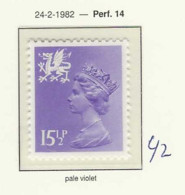 1982 MNH Wales SG 42 - Pays De Galles