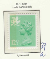 1984 MNH Wales SG 37a Perf 15x14 - Galles
