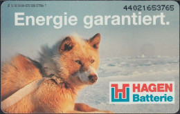 GERMANY S18/94 Hagen Batterie - Husky - Dog - Hund - 50DM - S-Series : Sportelli Con Pubblicità Di Terzi