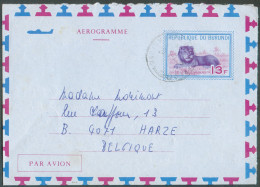 Aérogramme N°3 - 13Fr. LION Obl. Sc BUJUMBURA Du 27 Juillet 1975 Vers Harzé (BE). R. - TB - 21764 - Briefe U. Dokumente
