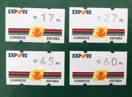 España Spain 1992, EXPO 92 De Sevilla. 3 Digitos Sin Numero, Klussendorf, Nuevos ** - Viñetas De Franqueo [ATM]