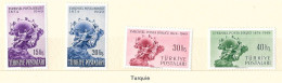 U.P.U. - Turquie - 75e Anniversaire De L' U.P.U. - (4 Valeurs) - 1949  - Y & T N° 1096 & 1099** - Unused Stamps