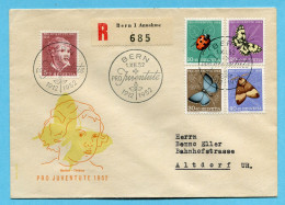 Ersttagsbrief Satz Pro Juventute 1952 Auf P4 - Katalogpreis Fr. 240.- - Covers & Documents
