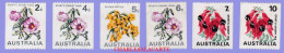 AUSTRALIA 1970  FLOWERS COIL STAMPS ORDINARY PAPER  S.G. 465a-468d  U.M. N.S.C. - Nuevos