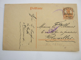 1917 , BIXENSART , Klarer Stempel Auf Ganzsache - Armée Allemande