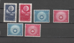 NATIONS  UNIES  NEW-YORK     1957   N° 48 à 51 + 50a - 51a   NEUFS**   CATALOGUE YVERT&TELLIER - Unused Stamps