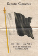 Trengganu, Malaysia  - Kensitas Silk Issue 1934 - Flags - 8x5cm - Otros & Sin Clasificación