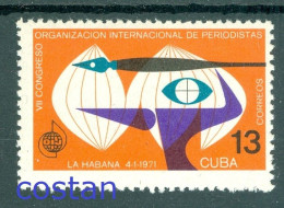 1971 Intl.Journalists Congress Havana,Dip Pen Used As A Javelin,CUBA,1660,MNH - Autres & Non Classés