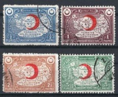 1934-1935 TURKEY TURKISH LEAGUE OF THE RED CRESCENT CHARITY STAMPS USED - Liefdadigheid Zegels