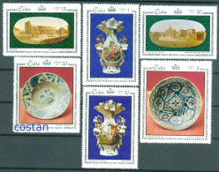 1971 Porcelain/Paris,Colosseum,Majolique Faïence,St Peter's Square,CUBA,1674,MNH - Porzellan