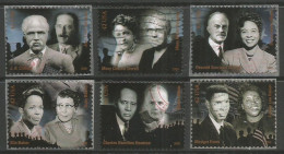 USA 2009 Civil Rights Pioneers SC.#4384 - Cpl 6v Set Mostly VFU Circular PMK - Full Years