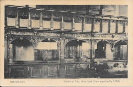 Schoonhoven Interieur Ned.Herv.Kerk Heerengestoelte 1650 Gelopen 9-9-1933 - Schoonhoven