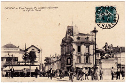 16 - B24239CPA - COGNAC - Place François 1er - Comptoir D' Escompte Et Café Du Chalet - Très Bon état - CHARENTE - Cognac