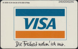 GERMANY S24/94 VISA - Banko Santander - Die Freiheit Nehm'  Ich Mir. - S-Series : Taquillas Con Publicidad De Terceros