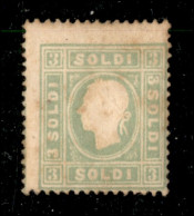 Antichi Stati Italiani - Lombardo Veneto - 1862 - 3 Soldi (35) Nuovo Con Gomma Originale E Parte Di Linguella - Lievi In - Altri & Non Classificati