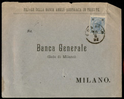 Antichi Stati Italiani - Lombardo Veneto - Territori Italiani D'Austria - F.P.A. N. 49 - 10 Kreuzer (54) Su Busta Da Tri - Other & Unclassified