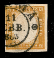 Antichi Stati Italiani - Sardegna - 80 Cent (17D - Sardegna) Con Annullamento Ducale Del 11.2.1863 - Non Comune - Em. Di - Other & Unclassified