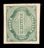 Regno - Vittorio Emanuele II - 1863 - Saggi - Grazioli - 1 Cent (20 - Verde) - Senza Gomma - Sorani - Altri & Non Classificati