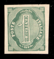 Regno - Vittorio Emanuele II - 1863 - Saggi - Grazioli - 1 Cent (20 - Verde) - Senza Gomma - Sorani - Autres & Non Classés