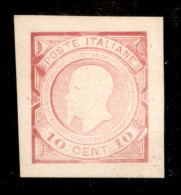 Regno - Vittorio Emanuele II - 1863 - Saggi - Grazioli - 10 Cent (22 - Rosso) - Senza Gomma - Sorani - Sonstige & Ohne Zuordnung