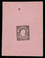 Regno - Vittorio Emanuele II - 1863 - Saggi Grazioli - Foglietto 30 Cent (24 - Rosa) - Senza Gomma - Sorani - Other & Unclassified