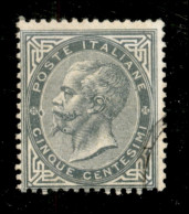 Regno - Vittorio Emanuele II - 1863 - 5 Cent Tiratura Di Torino (T16) Con Due Macchie Di Colore All'interno Della Cornic - Sonstige & Ohne Zuordnung