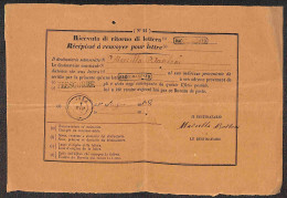 Regno - Vittorio Emanuele II - Modulo 24 Affrancato Con Due 10 Cent (L17) Da Trescorre Per Iseo Del 1.6.68 - Cert. Vicar - Otros & Sin Clasificación