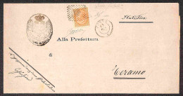 Regno - Vittorio Emanuele II - Frode Postale - Piego Da Penne A Teramo Del 13.3.75 Affrancato Con 10 Cent (T17) - Sorani - Otros & Sin Clasificación