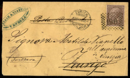 Regno - Vittorio Emanuele II - Lettera Per Zurigo (Svizzera) Del 19.4.76 Affrancata Con Un 30 Cent (T19) Annullato Con N - Sonstige & Ohne Zuordnung