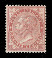 Regno - Vittorio Emanuele II - 1863 - 40 Cent Tiratura Di Londra (L20) - Gomma Integra - Ottimamente Centrato - Cert. R. - Autres & Non Classés