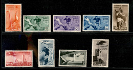 Regno - Vittorio Emanuele III - 1934 - Campionato Mondiale Calcio (357/361+ 69/72 Aerea) - Emissione Completa - Gomma In - Andere & Zonder Classificatie