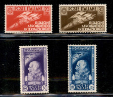 Regno - Vittorio Emanuele III - 1935 - Salone Aeronautico (384/387) - Serie Completa - Gomma Integra - Cert AG - Sonstige & Ohne Zuordnung