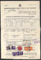 Regno - Luogotenenza - Domanda Di Duplicazione - Roma 16.5.45 - Uso Misto Regno + Luogotenenza Per 48 Lire (255 + Quattr - Other & Unclassified