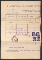 Regno - Luogotenenza - 1 Lira (531) In Quartina Su Piego Ospedaliero Da Firenze A Udine Del 4.6.45 - Otros & Sin Clasificación