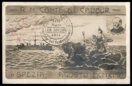 Regno - Posta Aerea - 1911 (10/15 Agosto) - La Spezia - Cartolina Usata - Annullamenti Da Esaminare (probabilmente Non C - Other & Unclassified