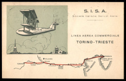 Regno - Posta Aerea - 1926 (5 Aprile) - Cartolina Bicolore SISA - Predisposta Con Affrancatura Annullata Per Il Volo - Other & Unclassified