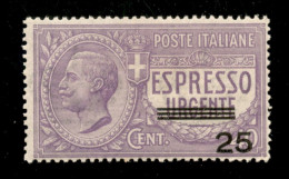 Regno - Espressi - 1917 - 25 Su 40 Cent Espresso (3) - Ottimamente Centrato - Gomma Integra - Altri & Non Classificati