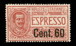 Regno - Espressi - 1922 - 60 Cent Su 50 Cent Espresso (6) - Ottimamente Centrato - Gomma Integra - Autres & Non Classés