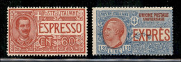 Regno - Espressi - 1922 - Espressi (7/8) - Serie Completa Con 60 Cent Ottimamente Centrato - Gomma Integra - Autres & Non Classés