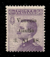 Occupazioni I Guerra Mondiale - Venezia Giulia - 1918 - Saggi - 50 Cent Michetti (S1) - Gomma Originale - Diena (1.500) - Other & Unclassified